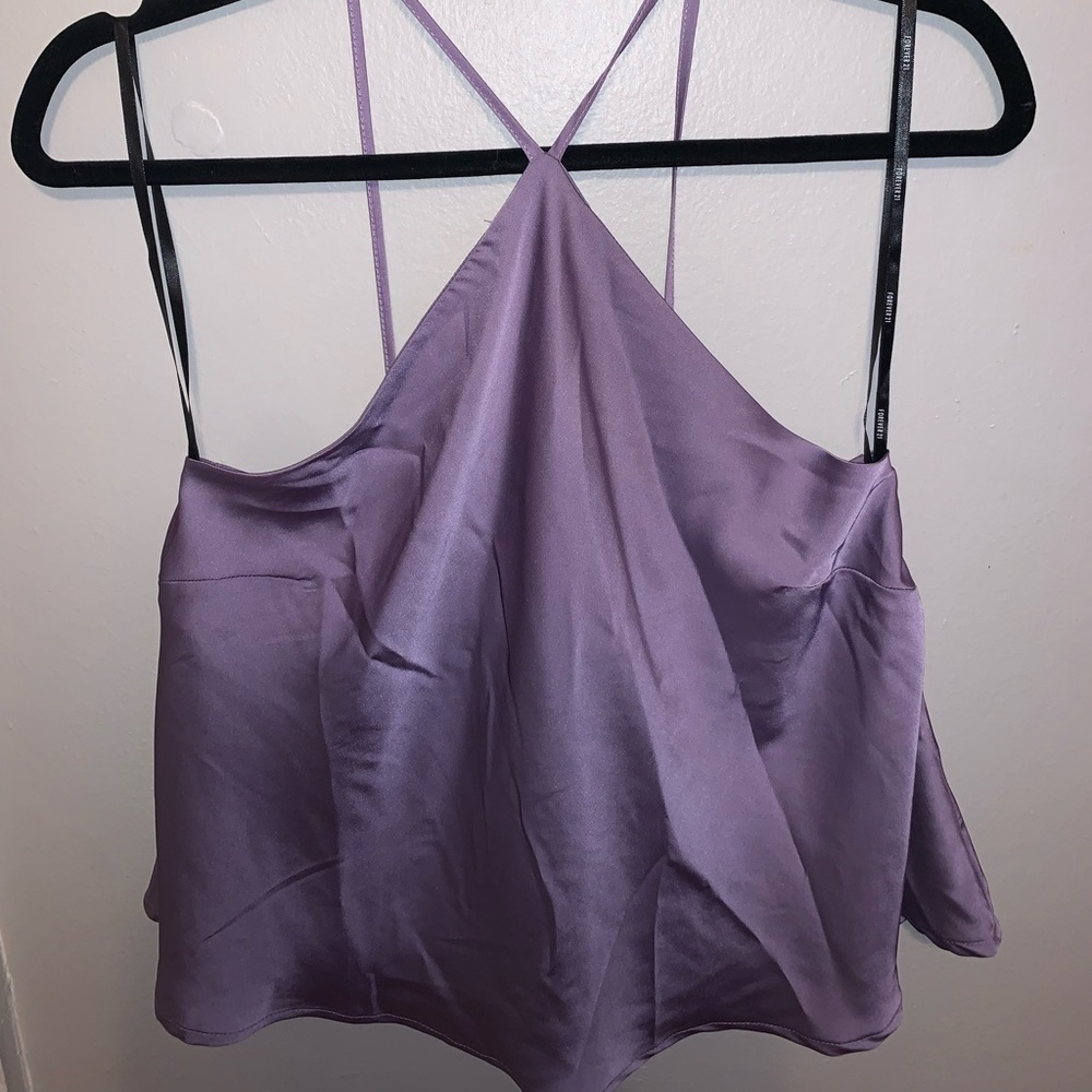 Purple forever 21 halter top